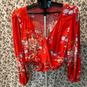 Floral Women's Top, Boho, Beach, Coastal Cowgirl